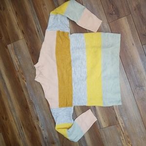 Striped Cozy Pullover Sweater (M)